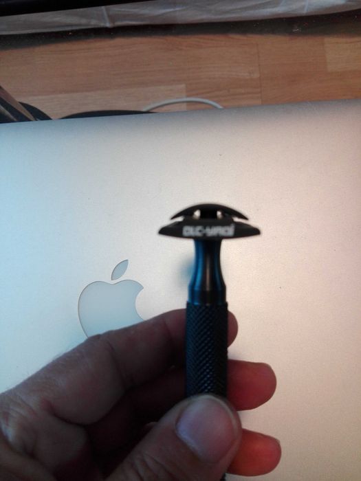 Aparat de barbierit clasic Yaqi Flipside cu maner din Inox negru