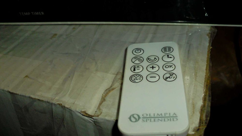 Вентилаторна печка OLIMPIA  за стена/ баня / 2000 W, LED Дистанционно