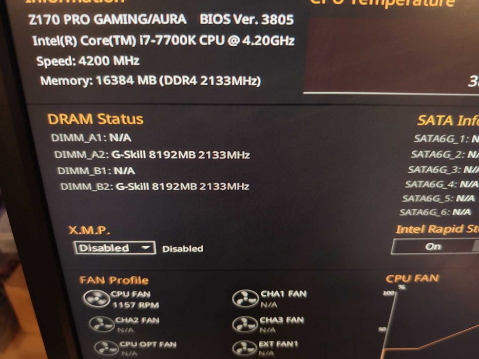 ASUS Z170 PRO GAMING AURA + Intel Core i7-7700K + Охладител be quiet! Dark Rock 3