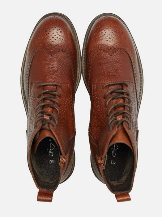 Нови италиянски кожени мъжки ботуши Marco Tozzi