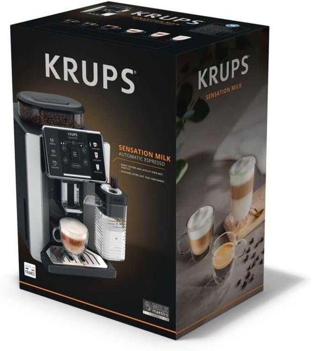 Нов Кафеавтомат Кафемашина KRUPS SENSATION MILK EA912E, 6 Вида Напитки