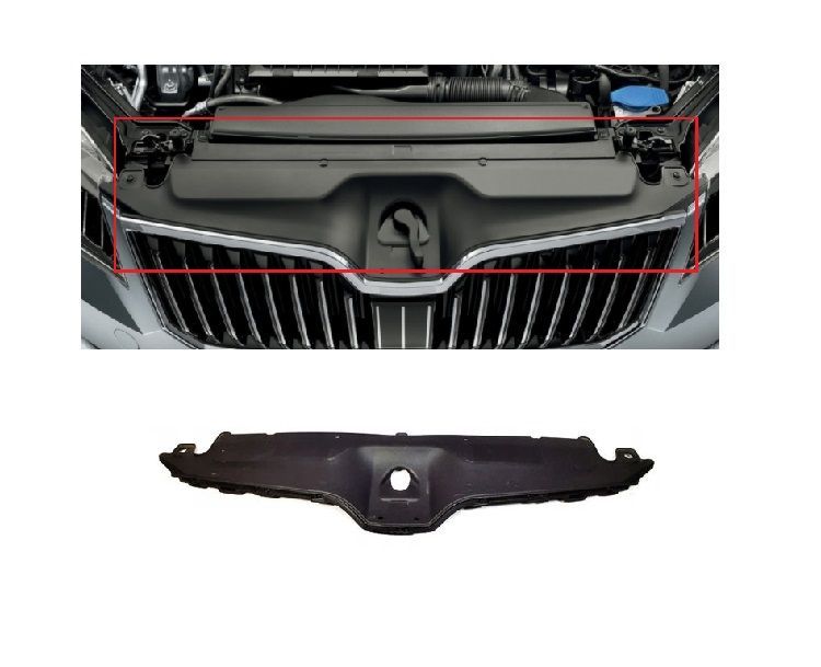 Ornament grila radiator Skoda Superb (3v), 05.2015-, Fata, superior,