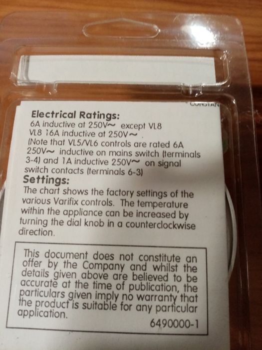 Нов английски регулатор за хладилник или фризер.