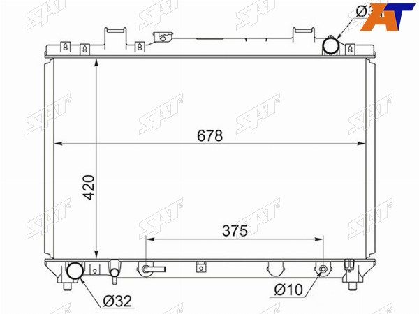 Радиатор Toyota Town ace noah