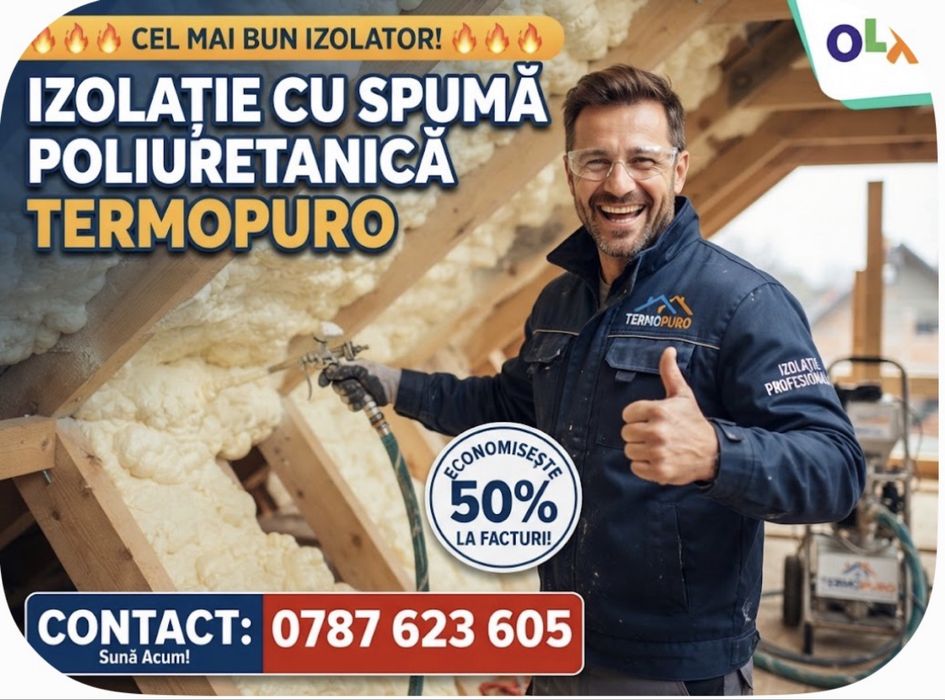 Izolatie cu spuma poliuretanica