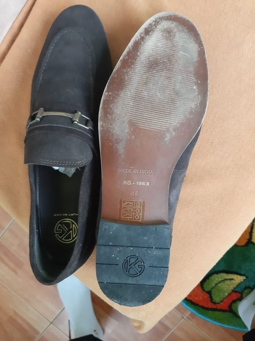 Mocasini piele intoarsa