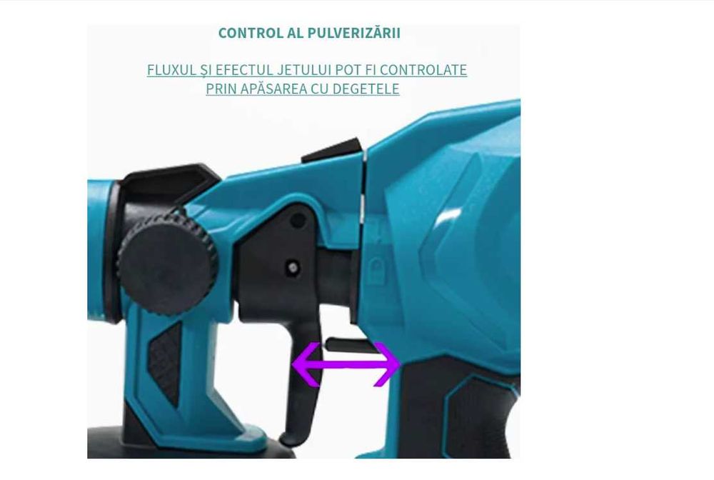 Aparat Pistol Electric De Vopsit Și Zugrăvit 2 Acumulatori