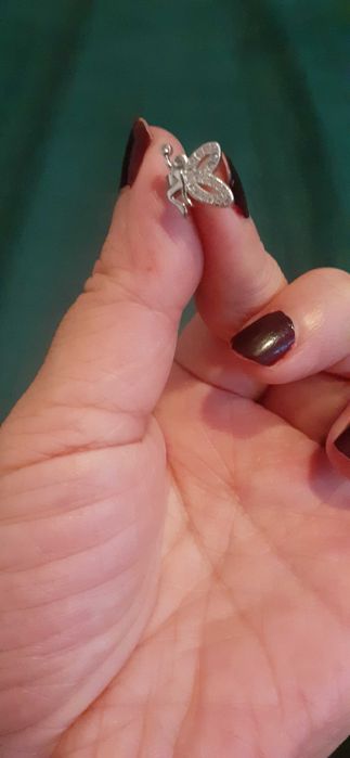 Set argint pandant si cercei zane