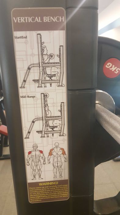 Banca verticala umeri - Aparat fitness folosit/second hand