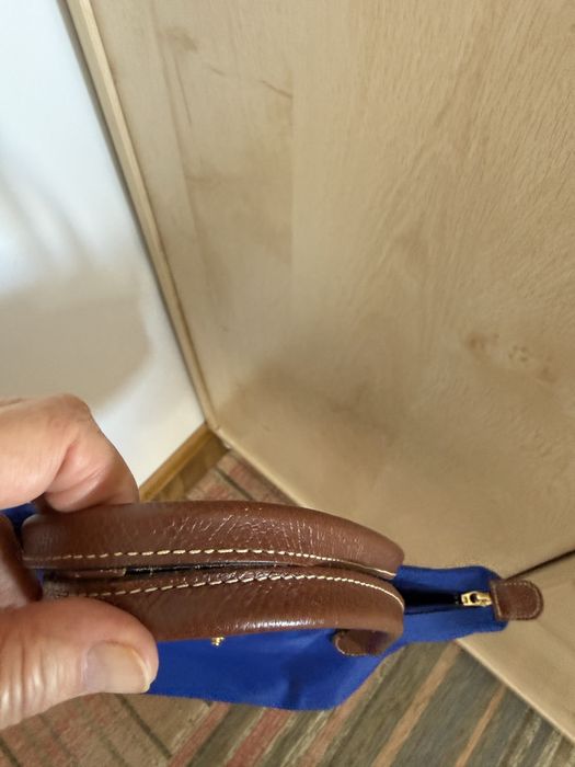 Сумка оригинал ярко синего цвета longchamp