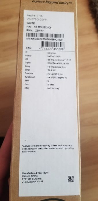 Лаптоп Acer Aspire V15 15,6"