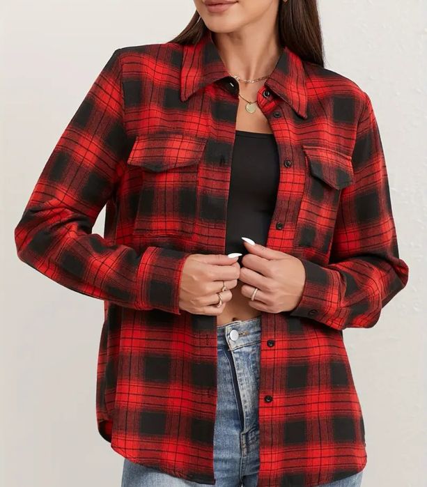 Дамска карирана риза