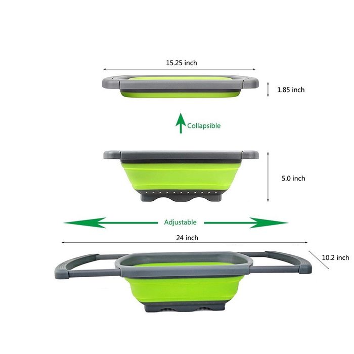 Сгъваема правоъгълна кошница