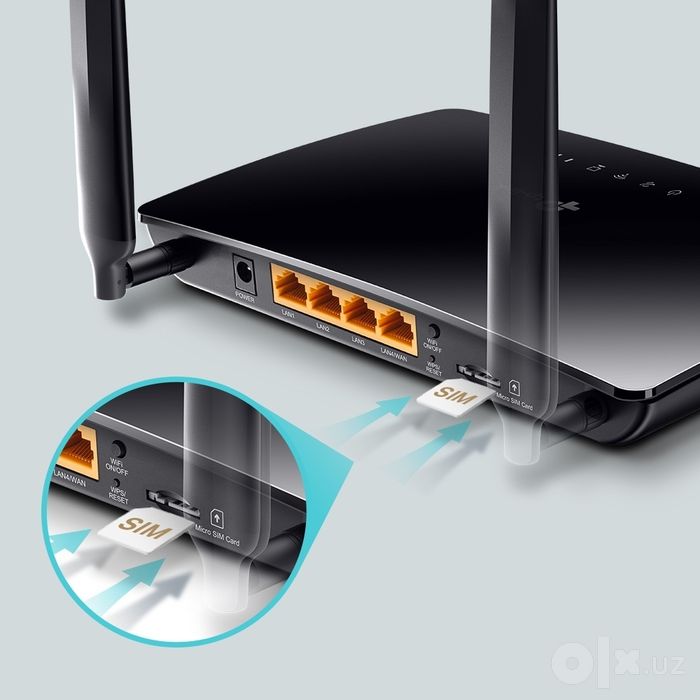 4G Wi-Fi роутер TP-Link Archer MR400 (СИМ-картали, аъло ҳолатда