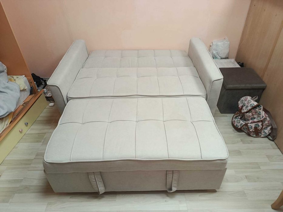 Разтегаем диван сив