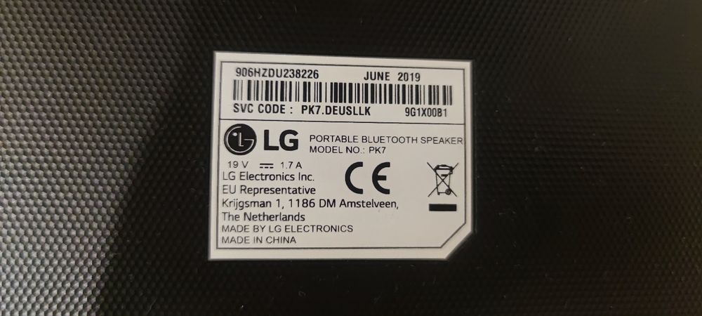 LG pk7  блутут колона