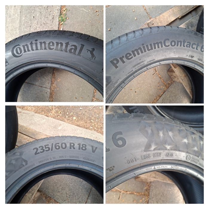4бр. 235/60/18 Hankook + Continental Летни гуми