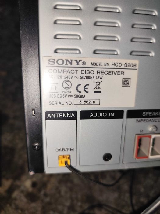 Sony HCD-S20B...