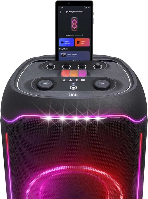 ПРОМО Нова 2г Гаранция Bluetooth Мощна 1100 W Аудио Система Караоке Тонколона JBL PartyBox ULTIMATE