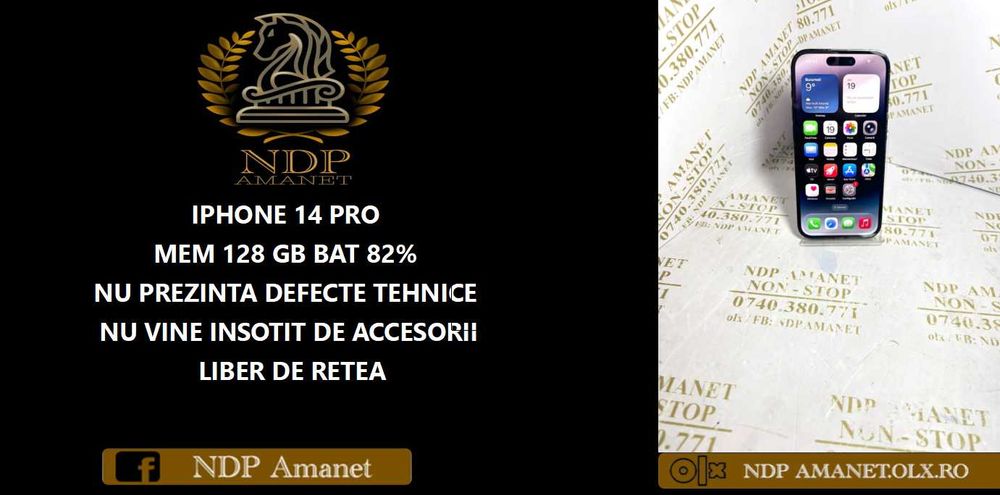 NDP Amanet Calea Mosilor 298 IPHONE 14 PRO ( 51572)