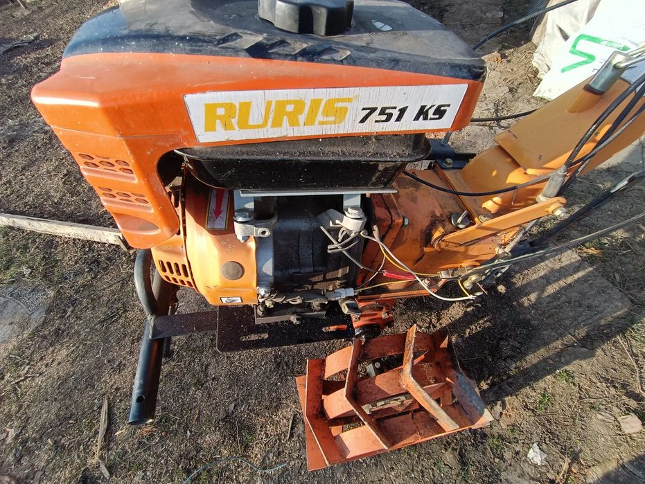Ruris 751 ks, motosapă, plug