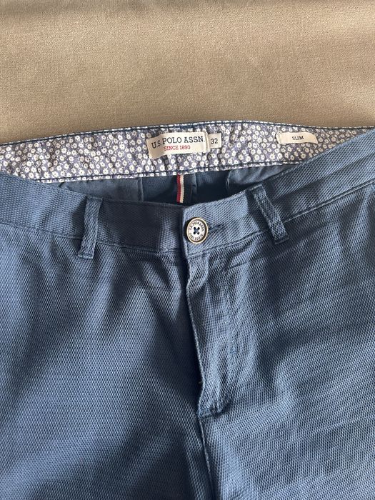 Мъжки панталон U.S.Polo Assan 32размер, син цвят