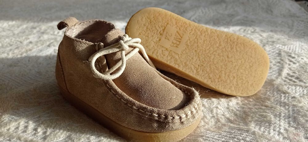 Zara кожени детски обувки  размер 24