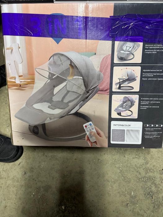 Продам детский шезлонг-качалку 3 в 1
