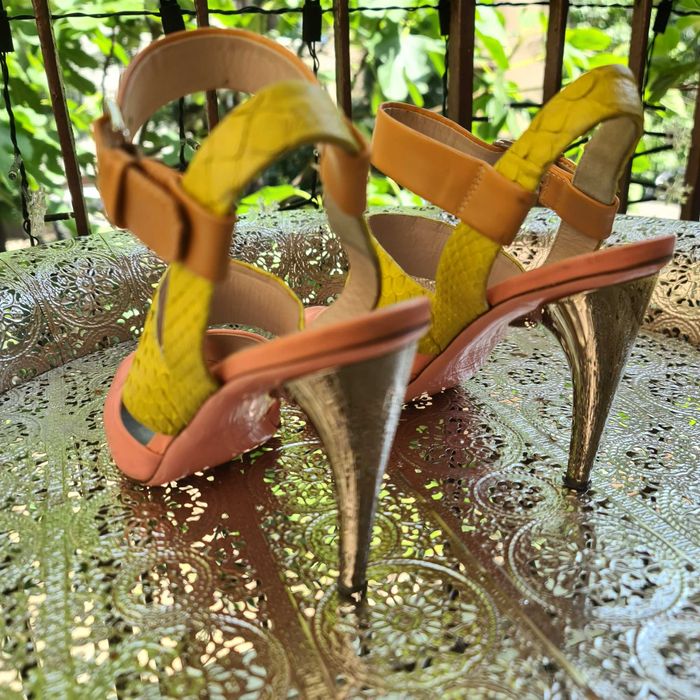 Промоция-Луксозни дамски обувки-VERSACE-100% кожа/и крокодилска кожа/