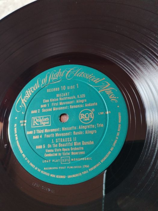 Lot 5Viniluri muzică clasică orchestra operă Viena,Roma,Londra.an 1960