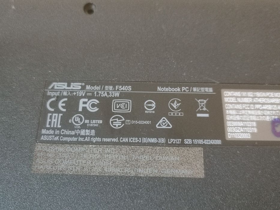 Carcasa completa + Balamale + Tastatura - Asus R540L F540S