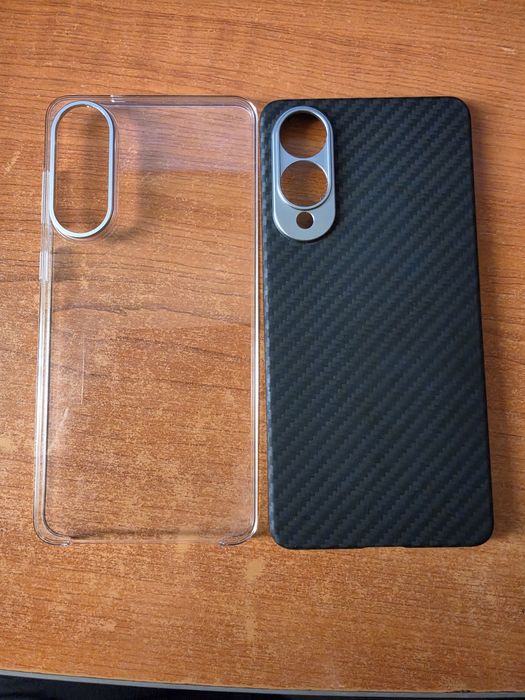 Samsung S25 Edge Husa Carbon + Husa transparenta