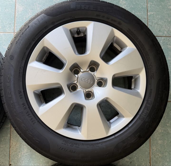 Roti/ jante aliaj R16 originale Audi A6 C6 225/55/16 Pirelli vara