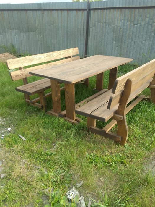 Садовая мебель из массива