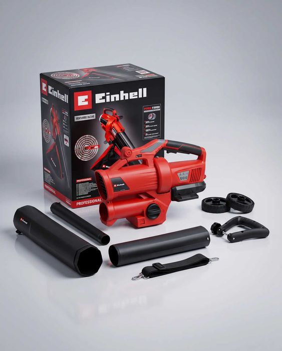 Einhell GE-CL 36 Li E-Solo Power X-Change – Suflantă și aspirator de frunze 2 în 1, 2 × 18 V, 210 km/h