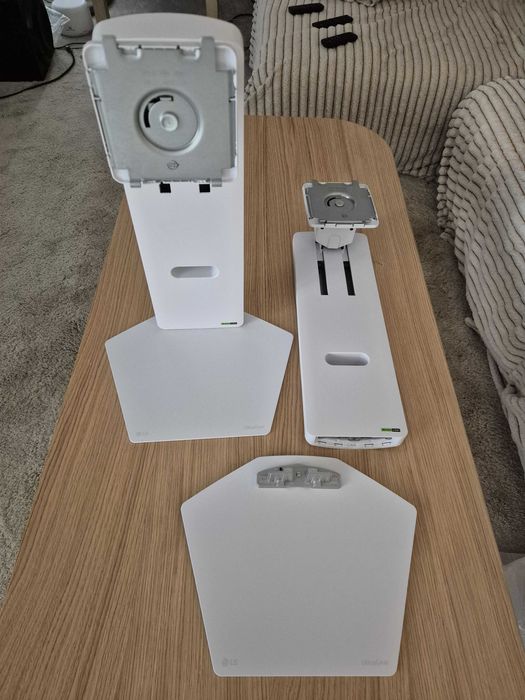 Suport original monitor LG UltraGear 32G810SA, 2 bucati, alb