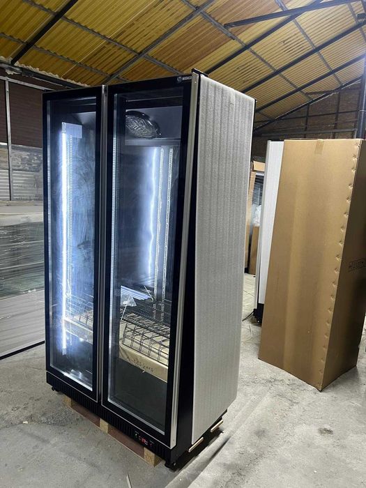 Vitrină frigorifică dublă 2 uși 1980 mm LED 0–10°C