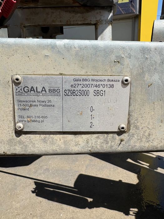 Platforma Gala Syriusz troliu electric 10 t