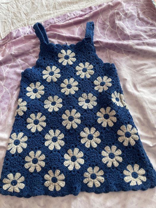 Rochie zara crochet compleu crosetat 4 ani