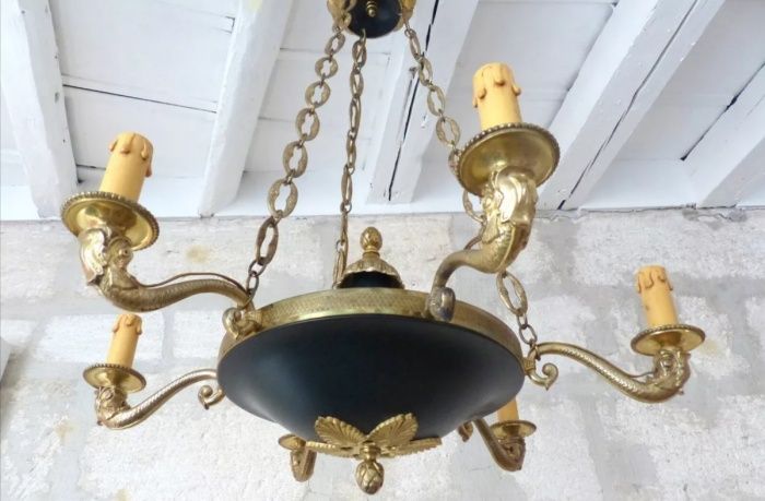 Candelabru stil Empire din bronz