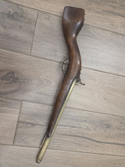 Pistol flinta de panoplie arma de foc veche