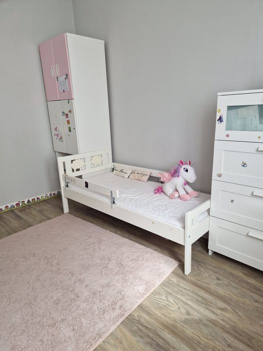 Pat copii IKEA cu saltea inclusă 70x160 cm # nefolosit