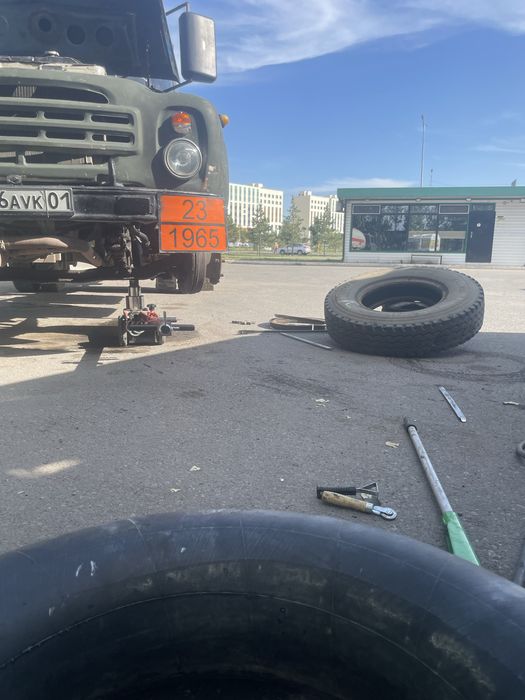 Выездной грузовой шиномонтаж