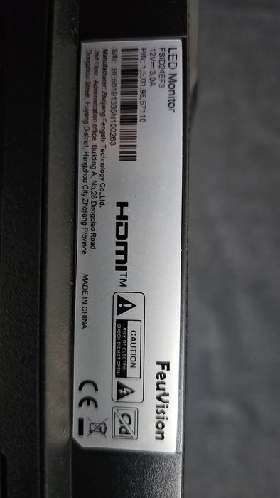 Monitor FeuVision de 24 inch