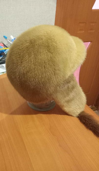 Шапка норковая теплая