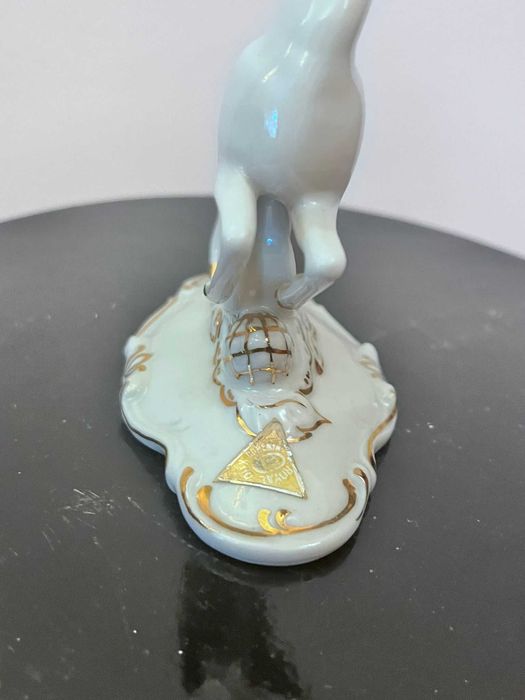 Bibelou statueta caprioara portelan ROYAL DUX dublu marcat bibelouri