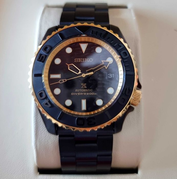Seiko SKX Black&Gold Mod