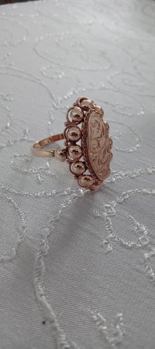 Inel  dama aur roz  14k