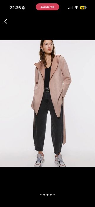 Zara блейзер с капюшоном
