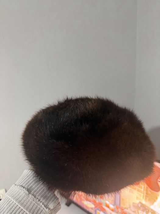 Palarie blana de vizon